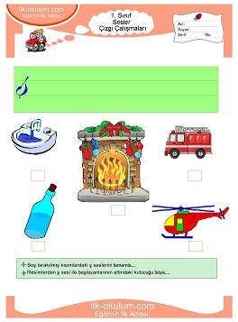 Çocuklar İçin ş Sesi Çalışma Sayfaları 